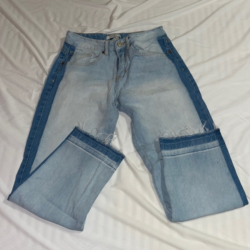 forever 21 wide leg jeans (midrise)